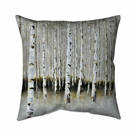 FONDO 26 x 26 in. Winter Forest Landscape-Double Sided Print Indoor Pillow FO2782792